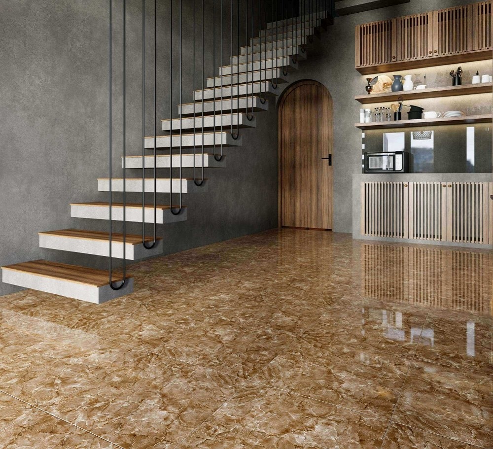 Mẫu gạch giả đá Viglacera 50x50 CL-CE508 tone nâu tạo điểm nhấn cá tính, ấn tượng.