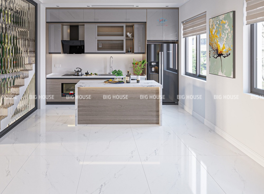 Ưu điểm gạch ốp chân tường màu trắng & Nguyên tắc phối